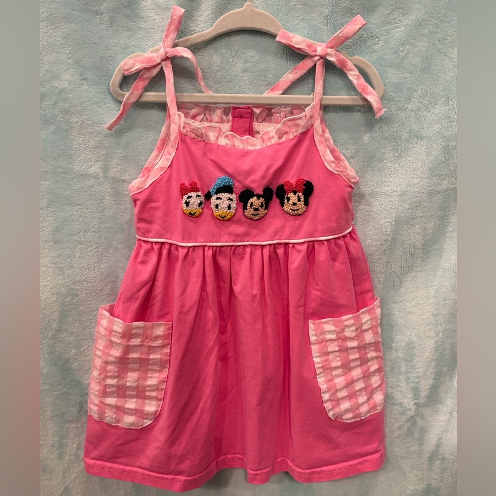 18M Pink Disney Character Tie-Shoulder Dress